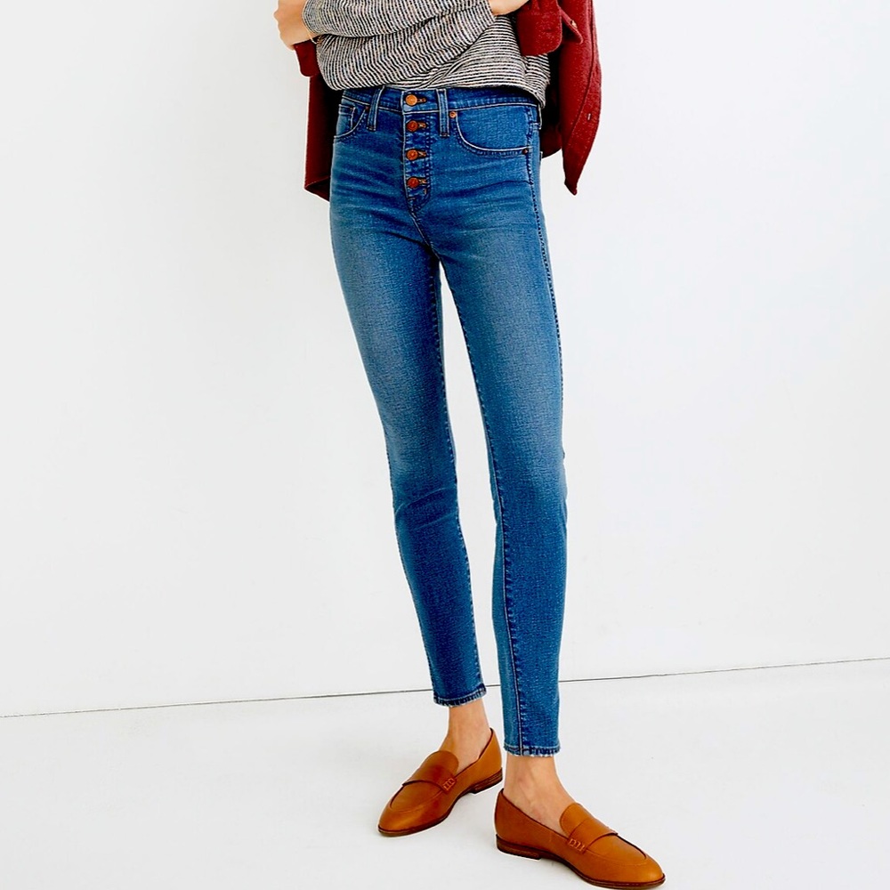 Madewell 10” High Rise Skinny Jeans, size 29
